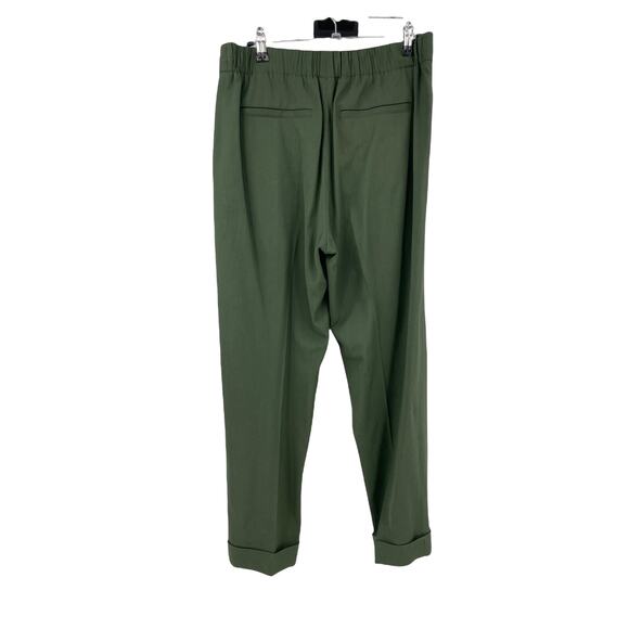 Vince Pants Womens Small Trouser Tapered Pull On Green Pleated Front - Picture 2 of 4